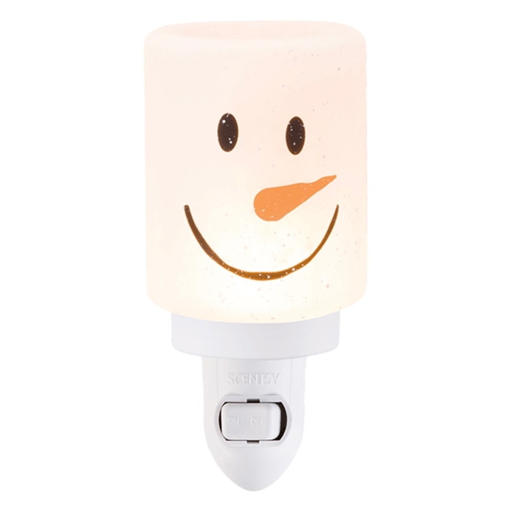 Scentsy Frosty Glow Mini Warmer Snowman Plug In Wax Melter New in Box